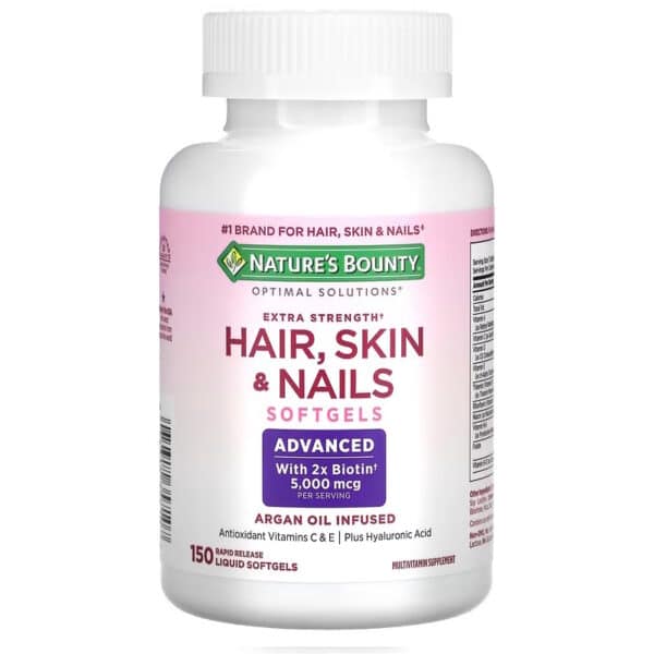 Nature's Bounty Gélules Extra Fortes pour Cheveux, Peau et Ongles