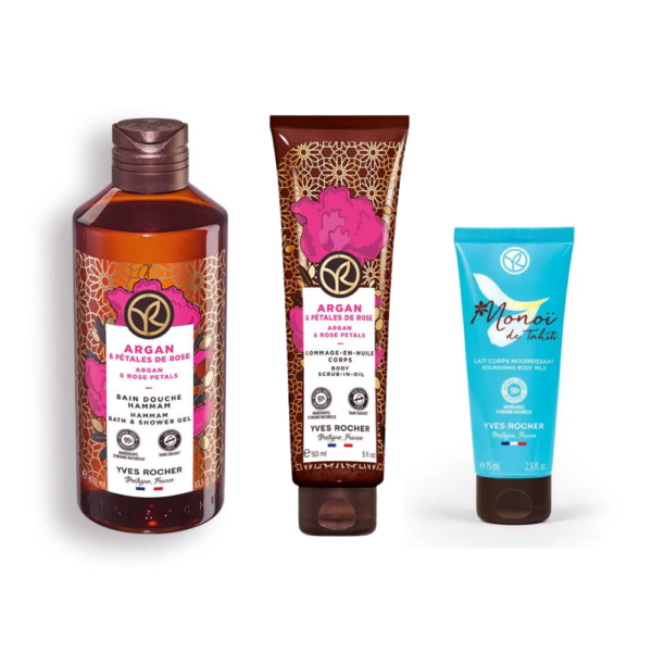 Yves Rocher Gamme Corps Argan & Rose Trio