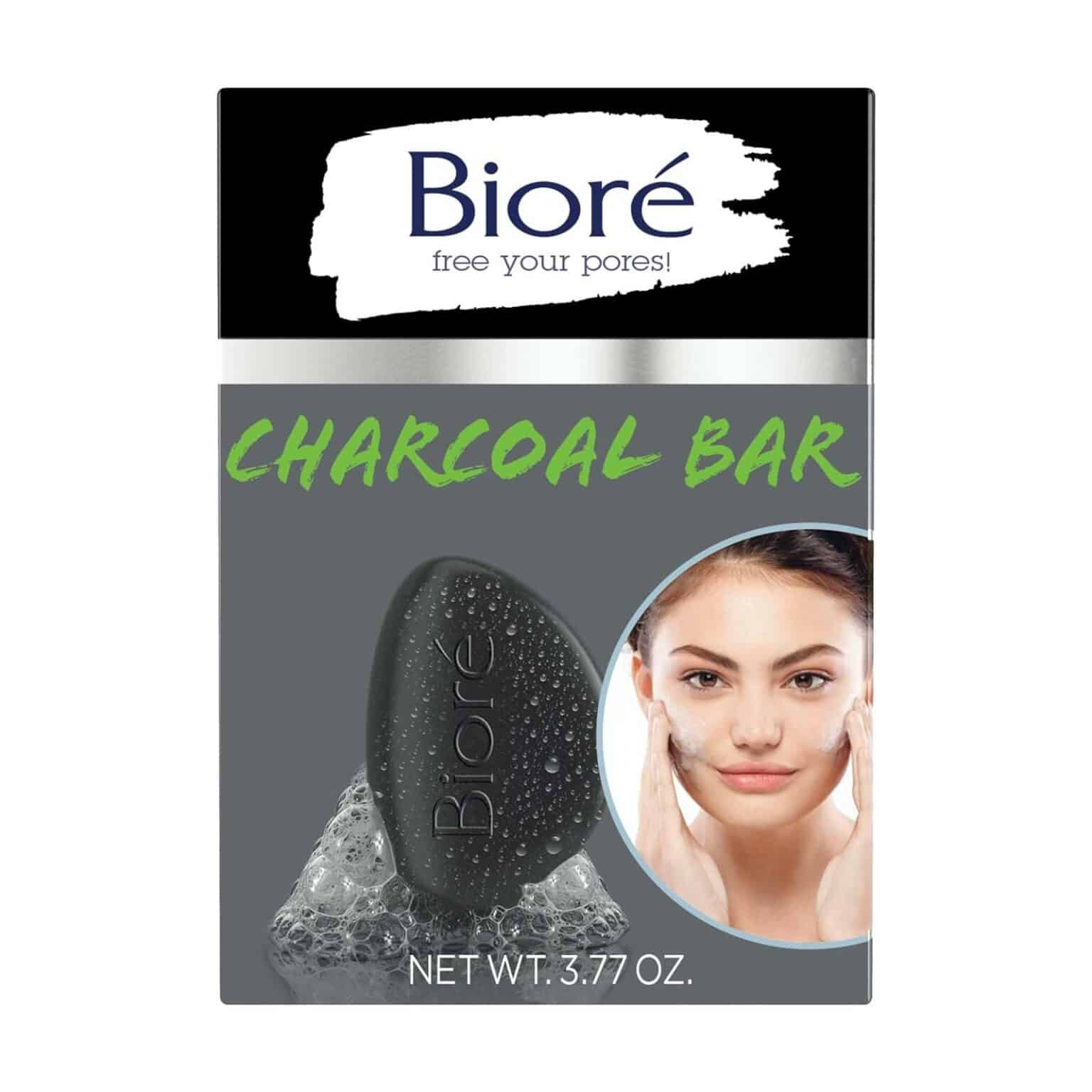 Bioré Charcoal Pore Penetrating Savon exfoliant Charbon – Image 1