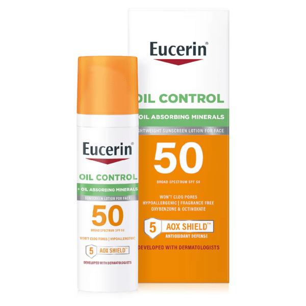 Eucerin Crème Solaire Peaux Grasses et acnéiques SPF 50