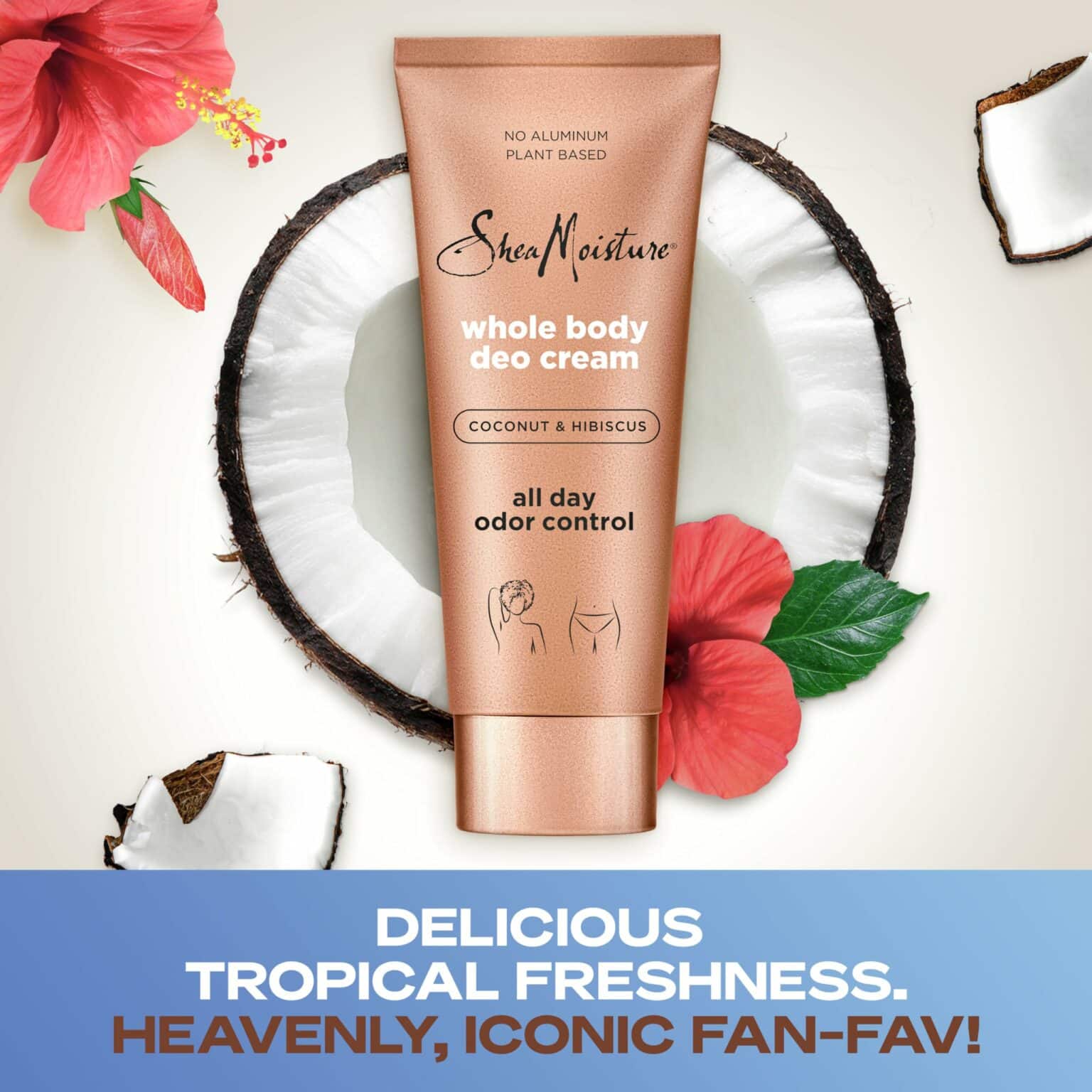 Sheamoisture Crème Déodorante Corps - Noix de Coco & Hibiscus – Image 3