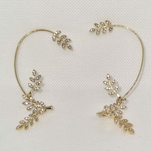 boucle fleur doré G