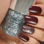 Kiko Blue Me Top coat à paillettes biodégradables - Vernis – Image 2