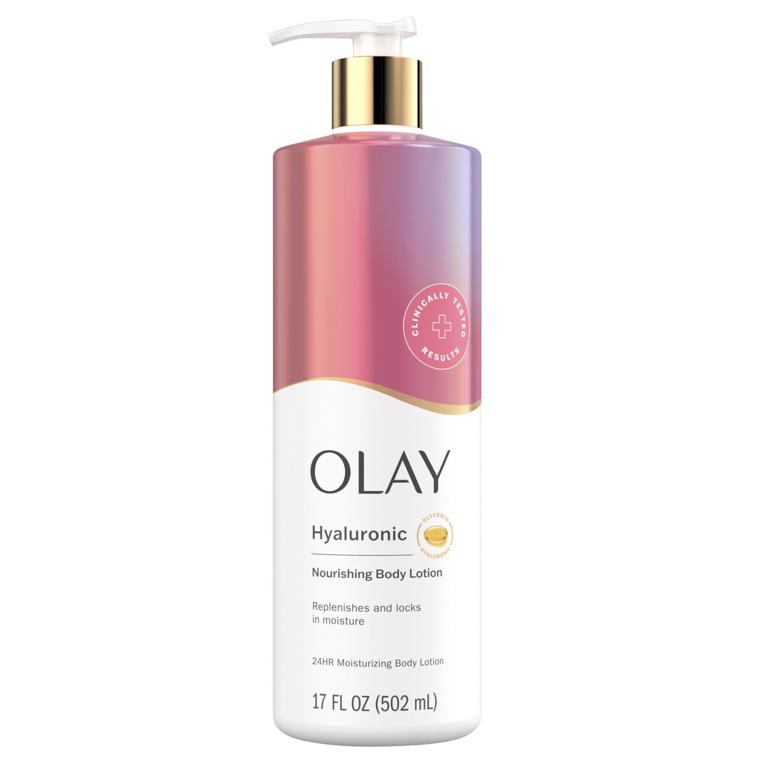 Olay Lait Corps Acide hyaluronique et vitamine B3 - 502ml – Image 1