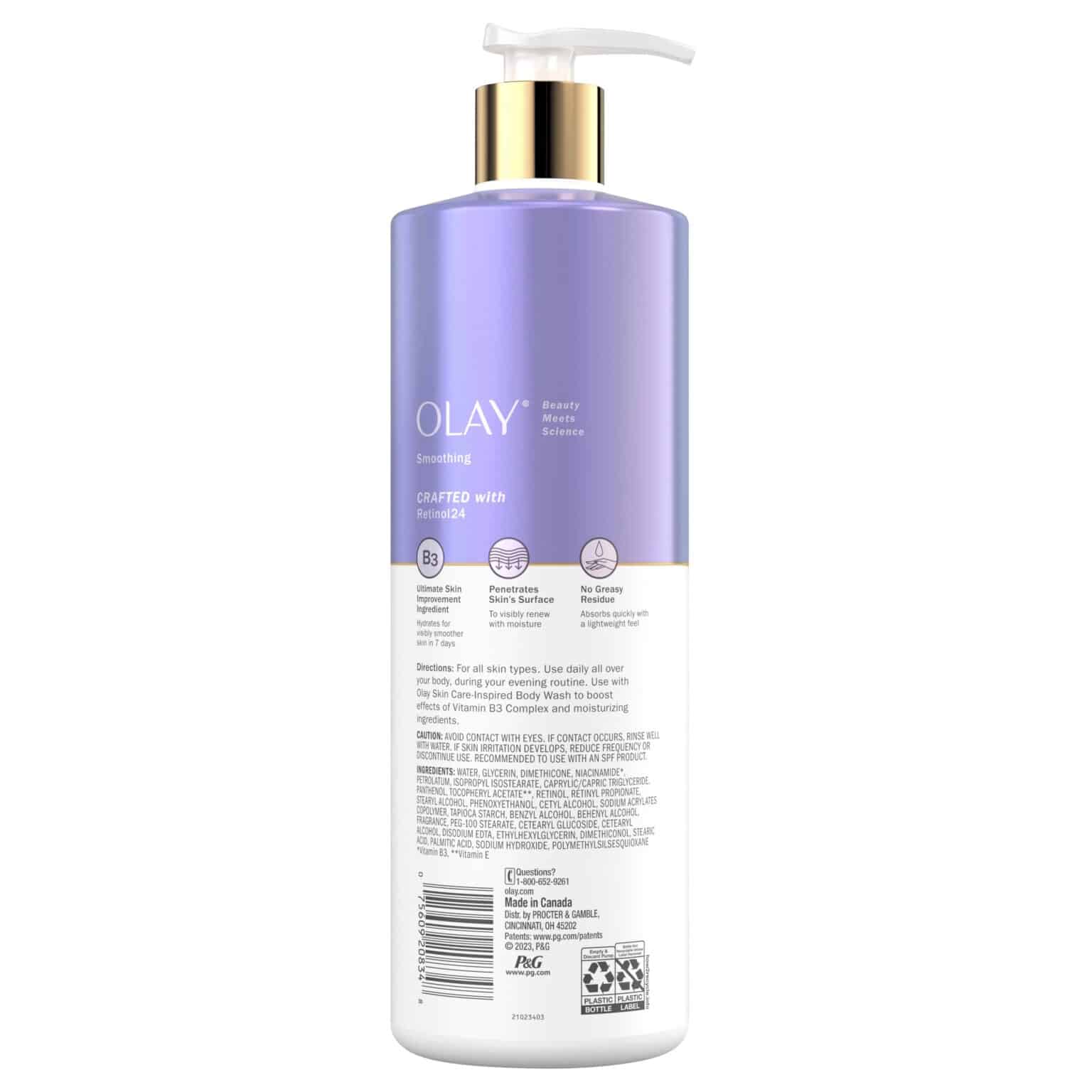 Olay Smoothing Lait Corps Vitamine B3 & Rétinol – Image 2