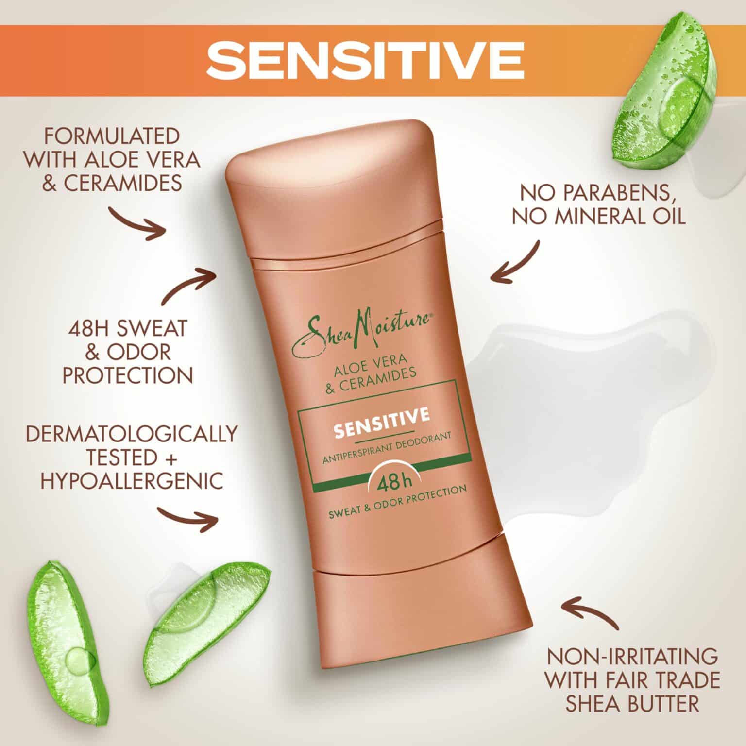 SheaMoisture Déodorant Anti-transpirant Aloe Vera & Ceramides – Image 3