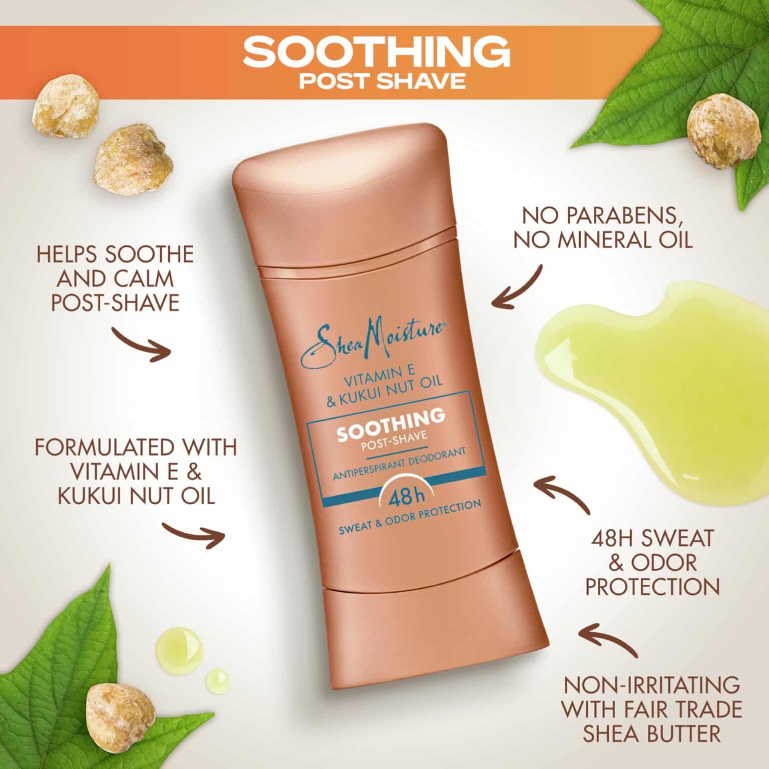 SheaMoisture Déodorant Anti-transpirant Vitamin E & Kukui Nut Oil – Image 3