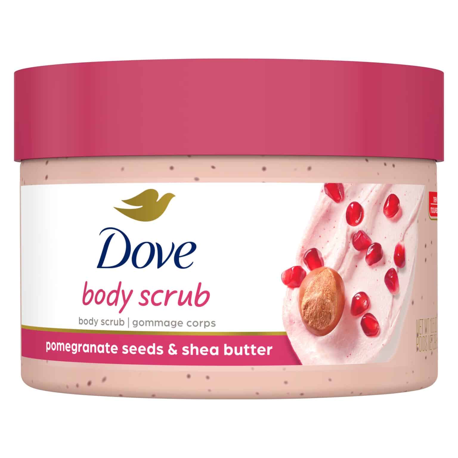 Dove Gommage exfoliant Corps Grenade et beurre de karité – Image 1