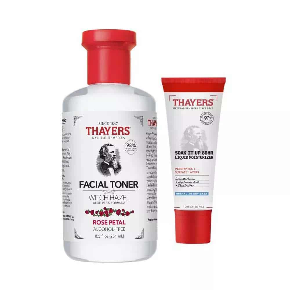 Thayers Unscented Toner and Soak It Up Liquid Moisturizer SkinCare Duo - 1 Kit 1 Thayers Rose Toner & Soak It Up Liquid Moisturizer – Image 1