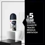 Nivea Men Déodorant bille homme Anti-transpirant Black and White – Image 3