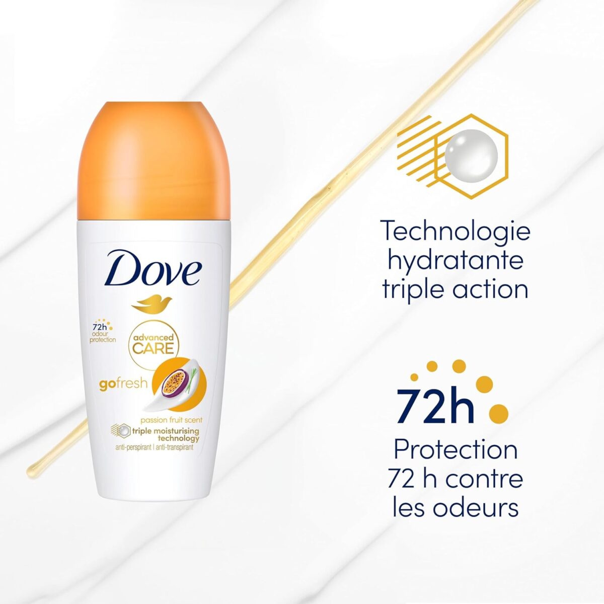 Dove Déodorant Anti-transpirant Fruit de la Passion 72H – Image 2