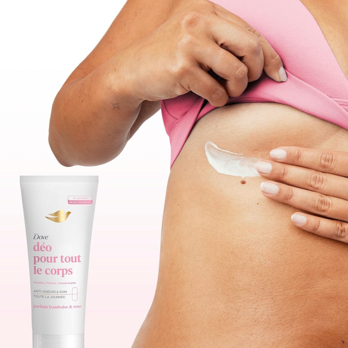 Dove Déodorant Crème Framboise & Rose Pour tout le Corps – Image 3