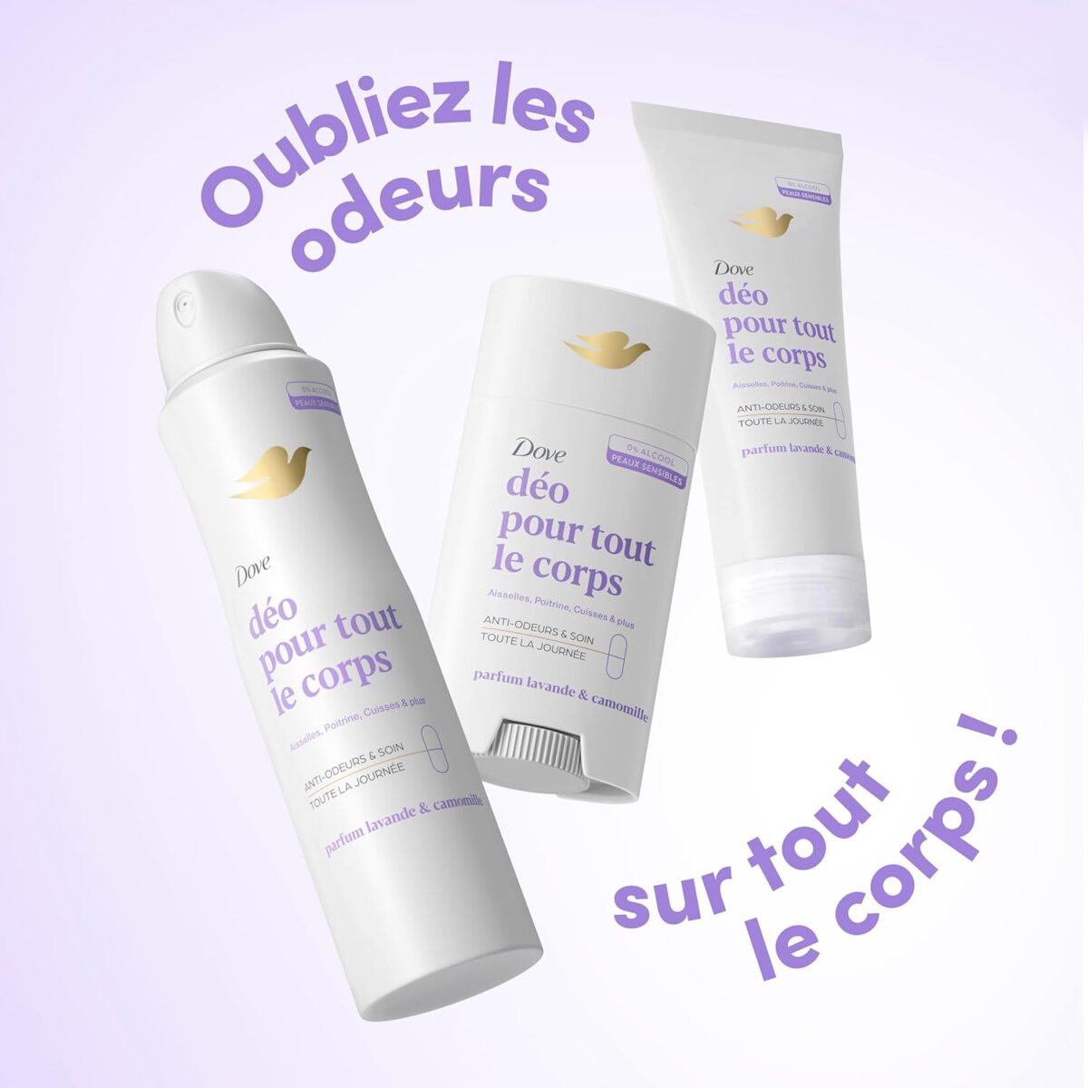 Dove Déodorant stick 0% Alcool Lavande et Camomille – Image 6