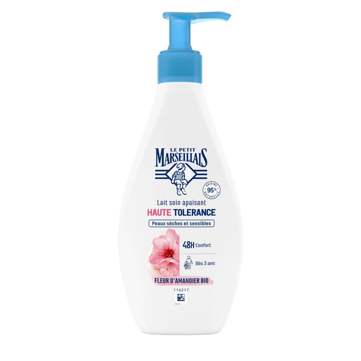 Le Petit Marseillais Lait Corps Haute Tolérance à la Fleur d’Amandier - 250ml – Image 1