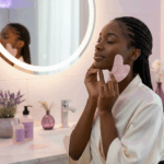 BintaBeauty Gua Sha Quartz Rose Visage Et Cou jade – Image 2