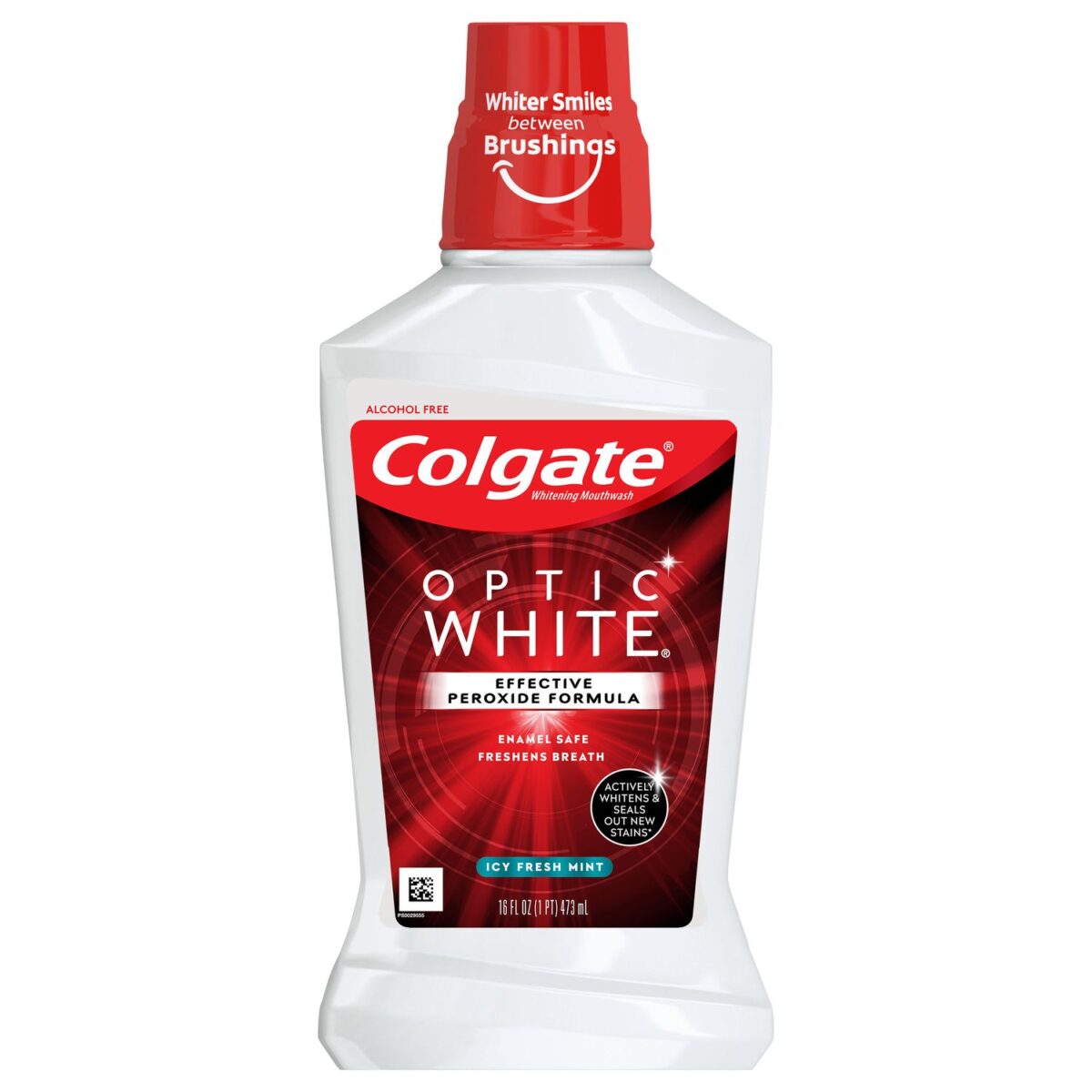 Colgate Optic White Bain de Bouche Blanchissant, 2% Hydrogen Peroxide – Image 1