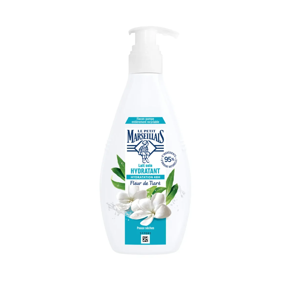 Le Petit Marseillais Lait Soin Hydratant Fleur De Tiaré – 400 ml – Image 1
