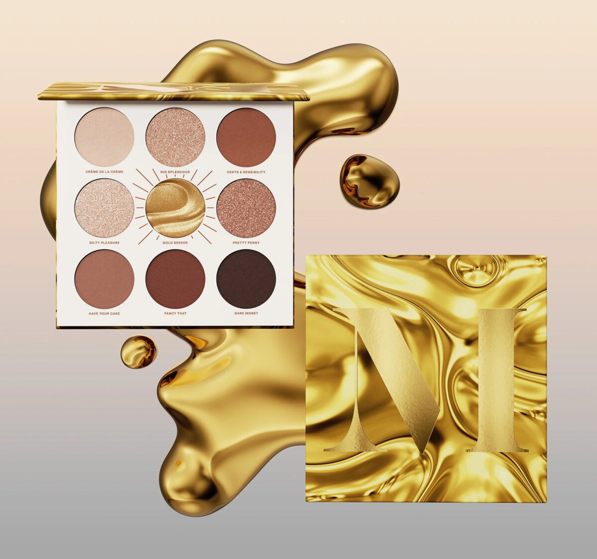Morphe Rich & Foiled Artistry - Gold Seeker - Palette Fards – Image 6