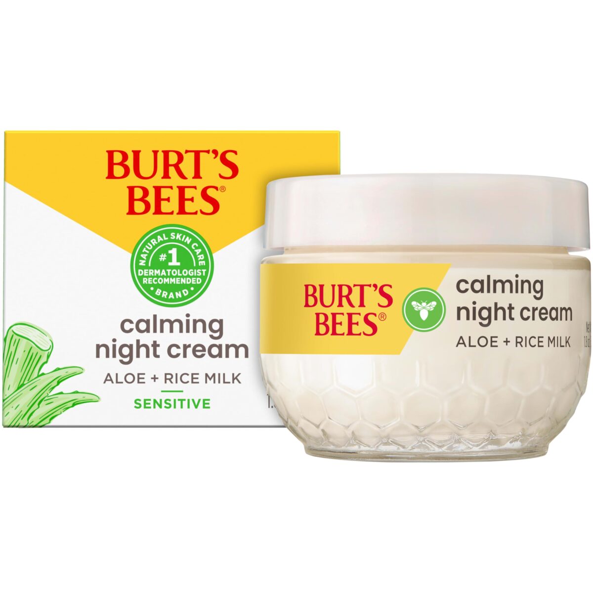 Burt’s Bees Calming Night Cream - Crème de nuit apaisante – Image 1
